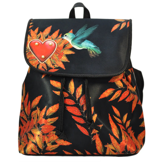 Mochila de Mujer grande BagPack Celine Colibrí Corazón | CHULA Tulum