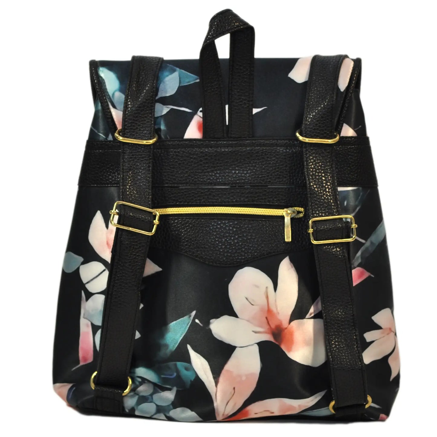 Mochila de Mujer grande BagPack Celine Flor Negro Beige | CHULA Tulum