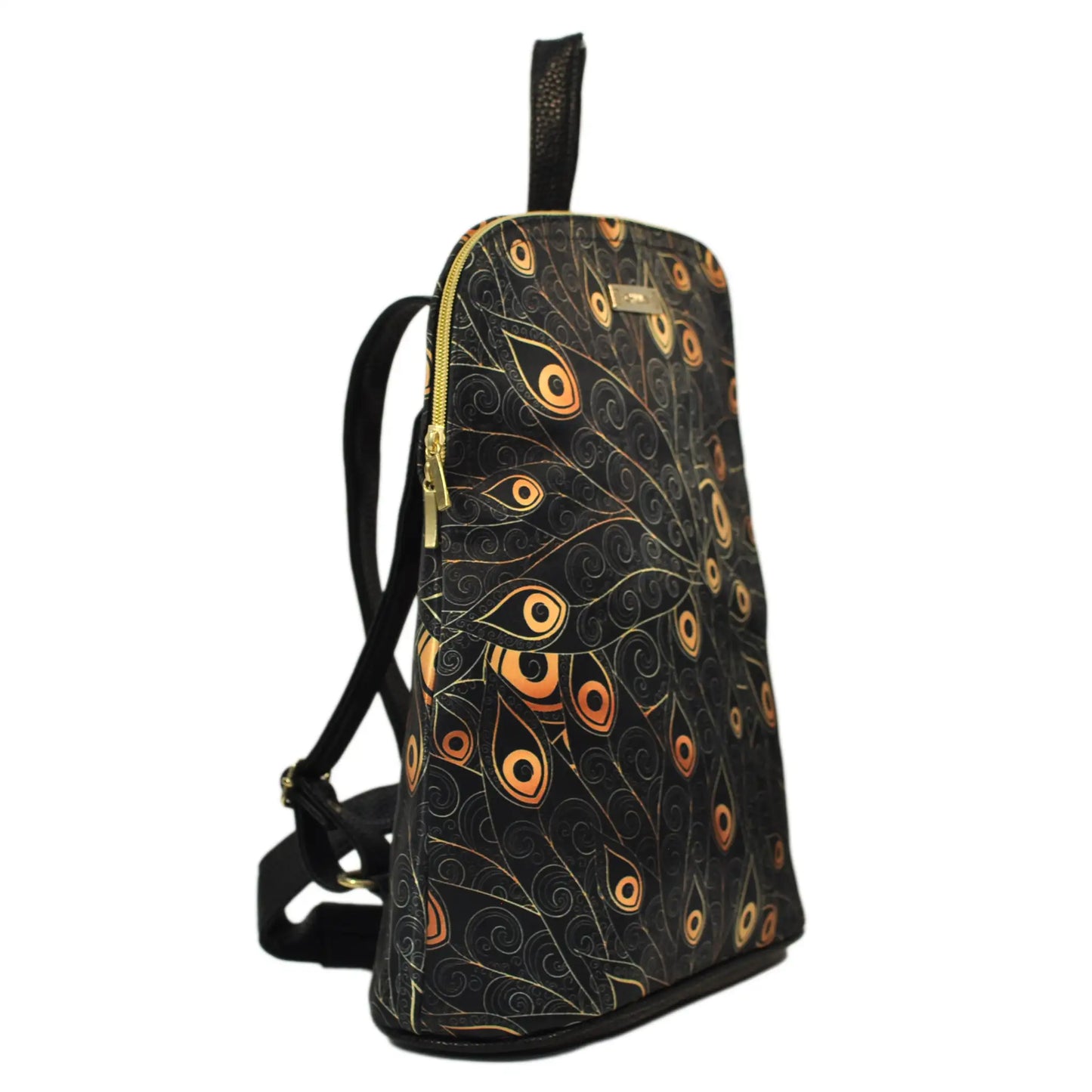 Mochila de Mujer y Bolso de hombro grande BagPack Peacock Golden | CHULA Tulum