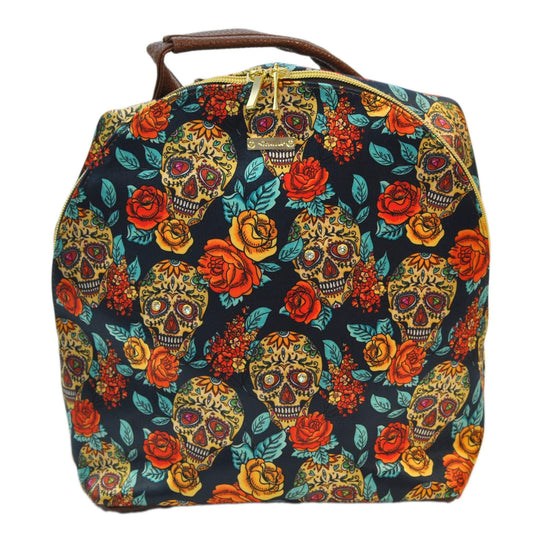 Mochila Pequeña de Mujer con Calaveras y Bolso de Hombro Mini Backpack | CHULA Tulum - CHULA Tulum