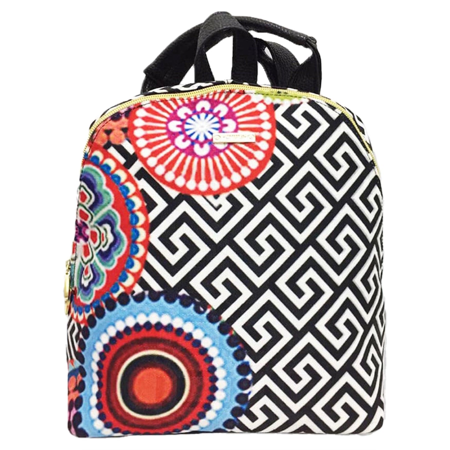 Mochila pequeña de Mujer y Bolso de hombro Mini BackPack Círculos | CHULA Tulum - CHULA Tulum