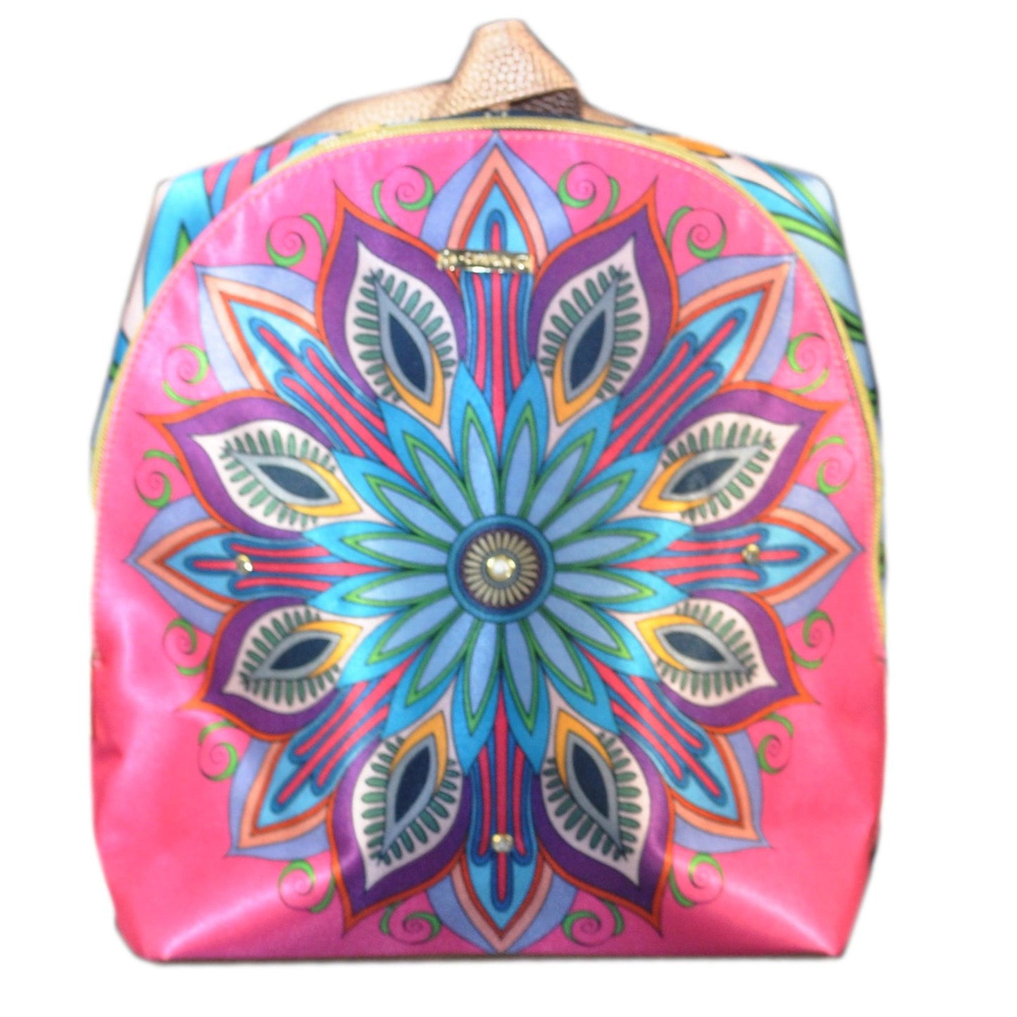 Mochila pequeña de Mujer y Bolso de hombro Mini BackPack Mandala Rosa | CHULA Tulum - CHULA Tulum