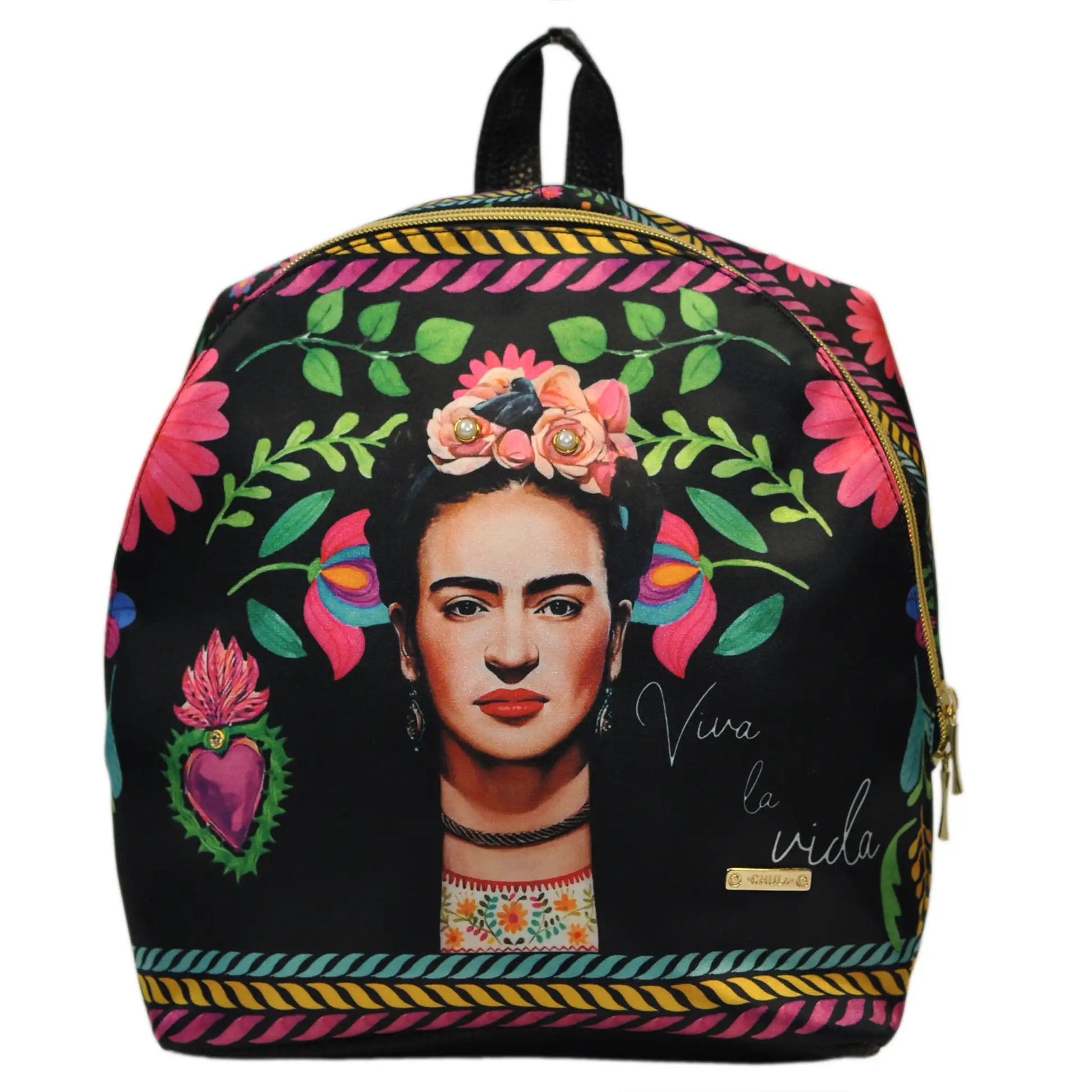 Mochila pequeña de Mujer y Bolso de hombro Mini BackPack Frida Rouse  | CHULA Tulum