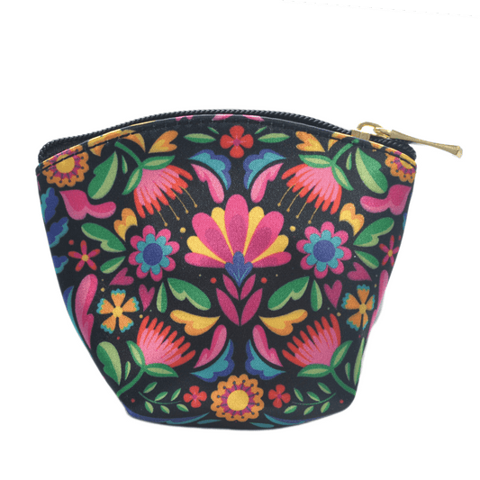 Monedero pequeño Mini Coin Purse Flores Étnicas - CHULA Tulum