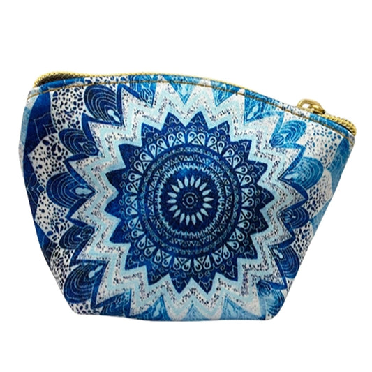 Monedero pequeño Mini Coin Purse Mándala azul | CHULA Tulum - CHULA Tulum