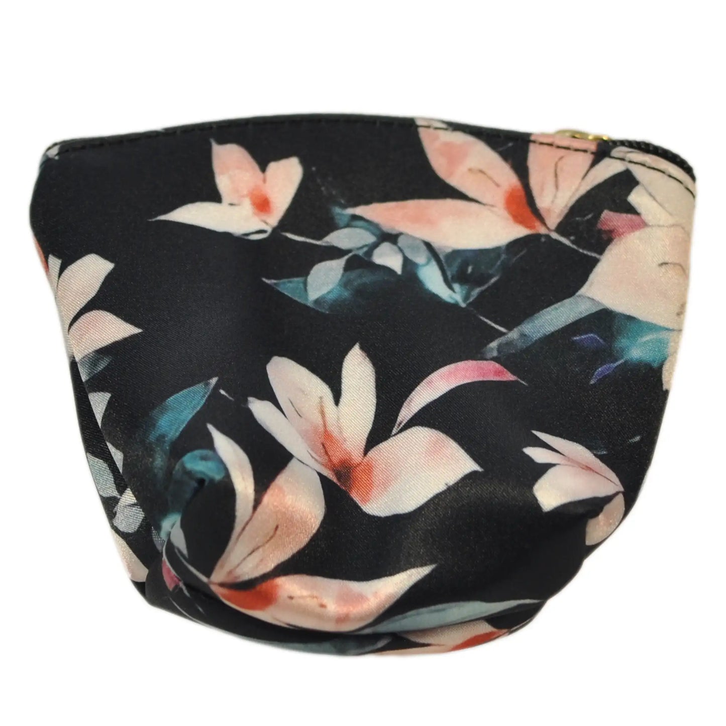 Monedero pequeño Mini Coin Purse Flor Negro Beige | CHULA Tulum