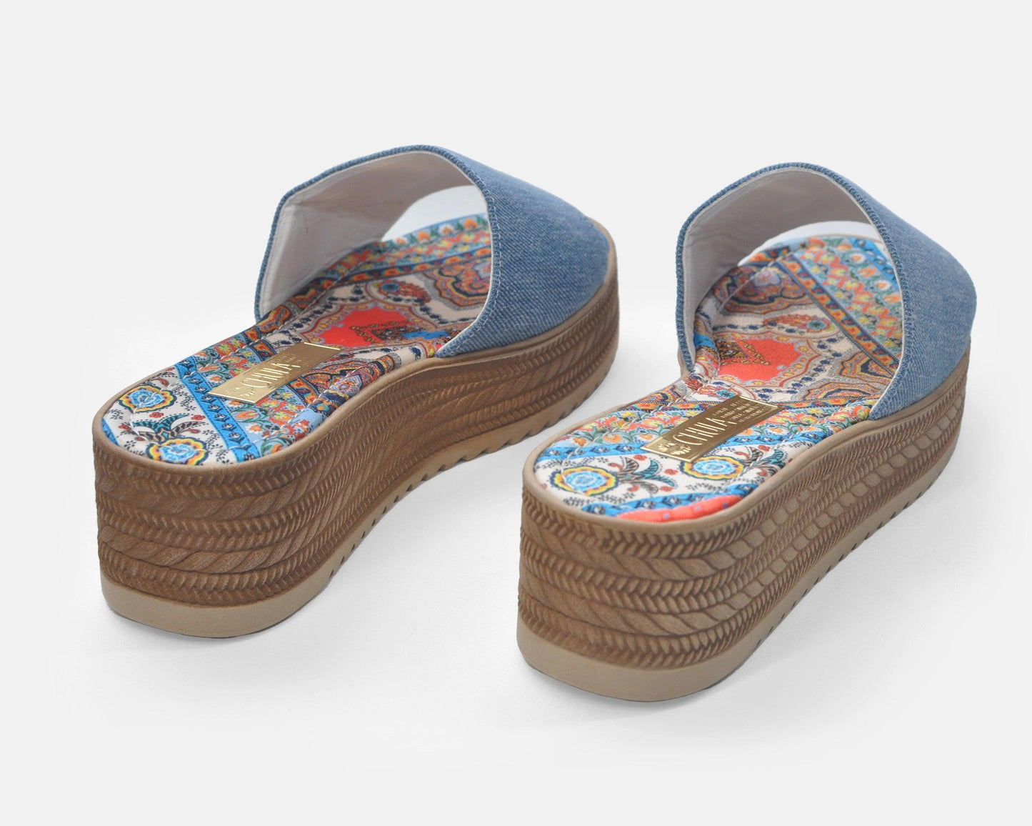 Sandalias con Plataforma Denim de Chula Tulum - CHULA Tulum