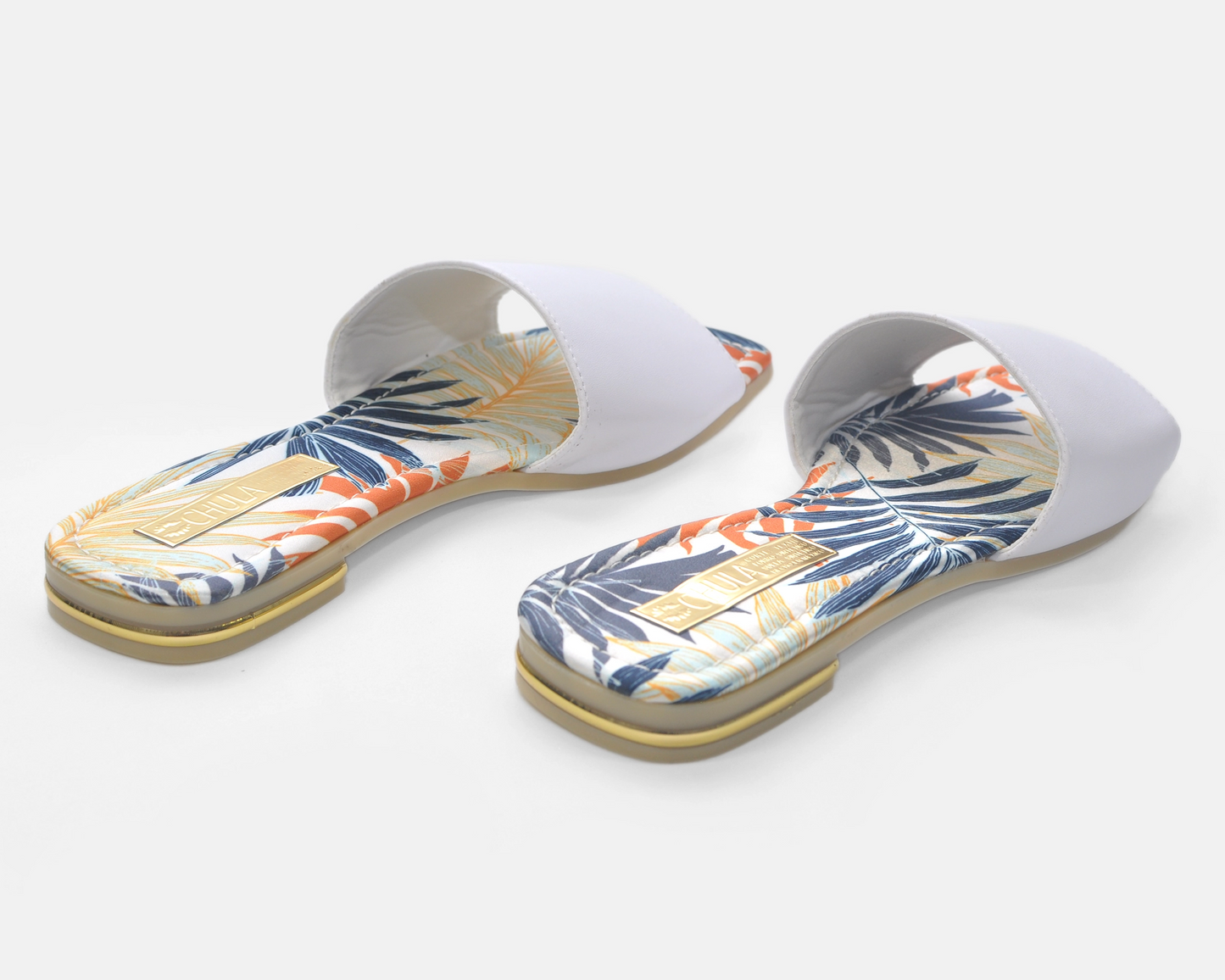 Bone Fabric Platforms - Sandals
